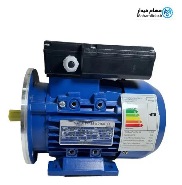 الکتروموتور پوسته آلومینیوم 0.37 کیلووات 0.5 اسب تک فاز جی ام کو — تصویر ۲