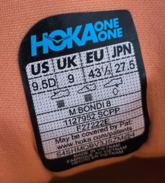 کفش هوکا باندی ۸ اصل ویتنام کیفیت مستر کوالیتی hoka bondi 8 — تصویر ۲