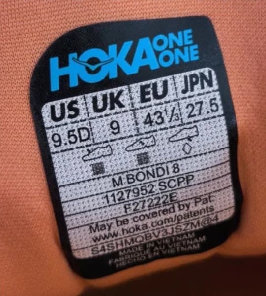 کفش هوکا باندی ۸ اصل ویتنام ست زن و مرد کیفیت مستر کوالیتی hoka bondi 8 — تصویر ۳