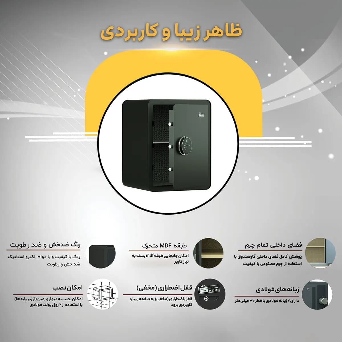 سیف باکس مدل 460H سدید — تصویر ۶