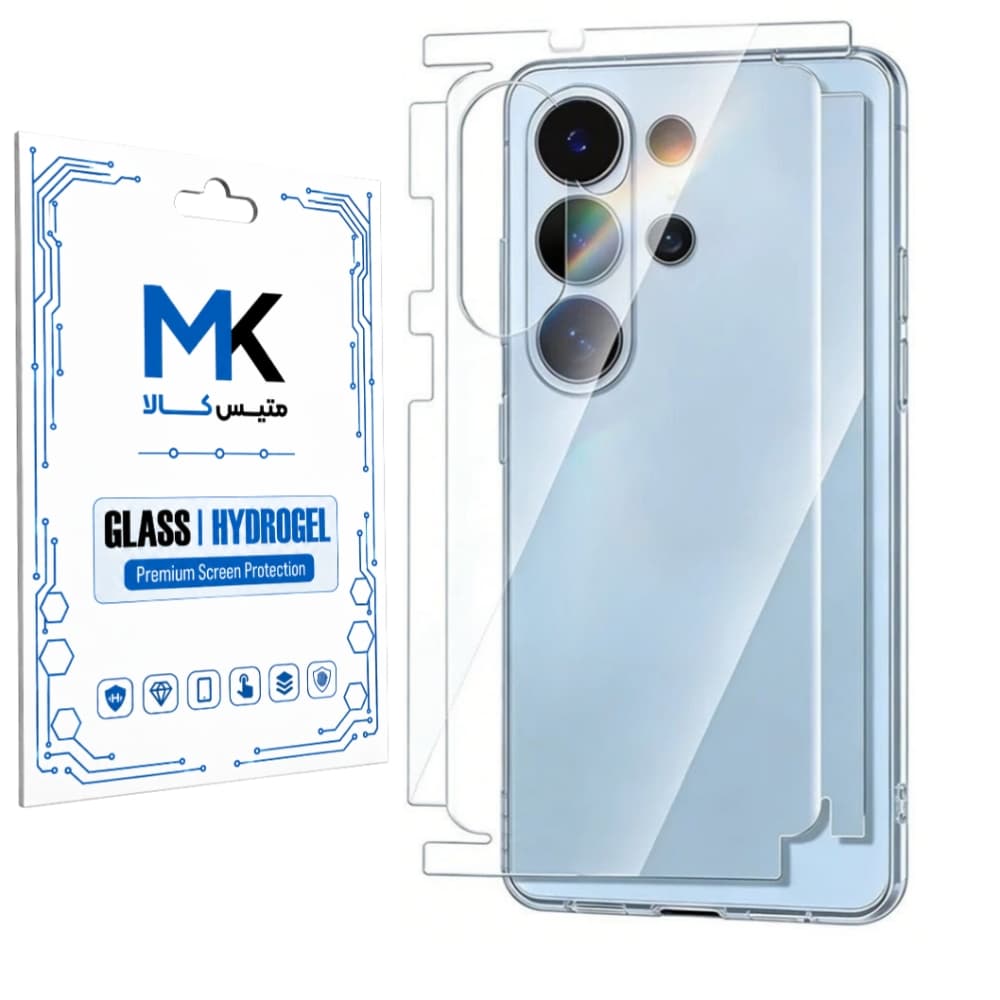 محافظ پشت ۳۶۰ درجه Samsung Galaxy S25 Edge مدل نانو هیدروژل شفاف