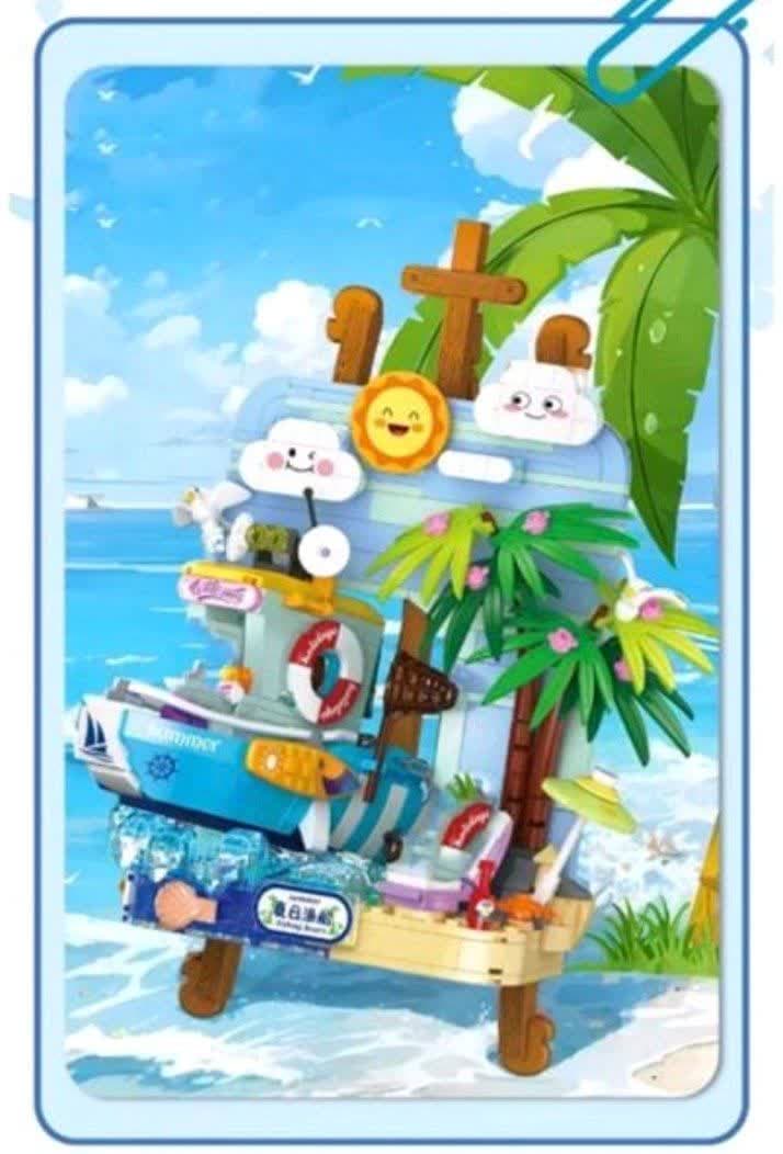 لگو قایق انیمه برند Toys Land دارای ۶۵۰ قطعه کد 662020