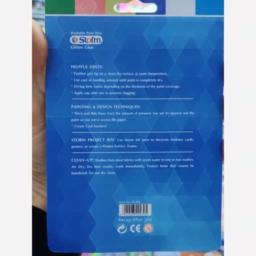 چسب اکلیلی 6 رنگ دو مدل Giltter Glue — تصویر ۳