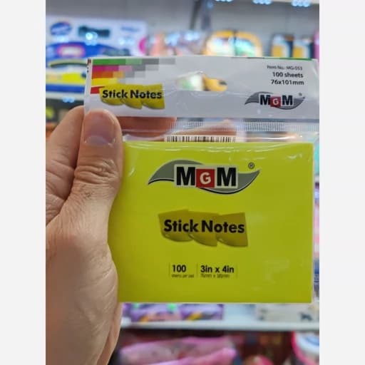 استیکر برچسبی Stick note وارداتی بدون خط