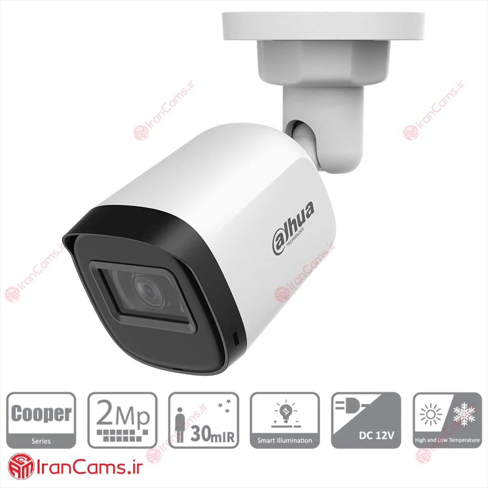 دوربین مداربسته بولت 2 مگاپیکسلی داهوا DH-HAC-B1A21P-U — تصویر ۲