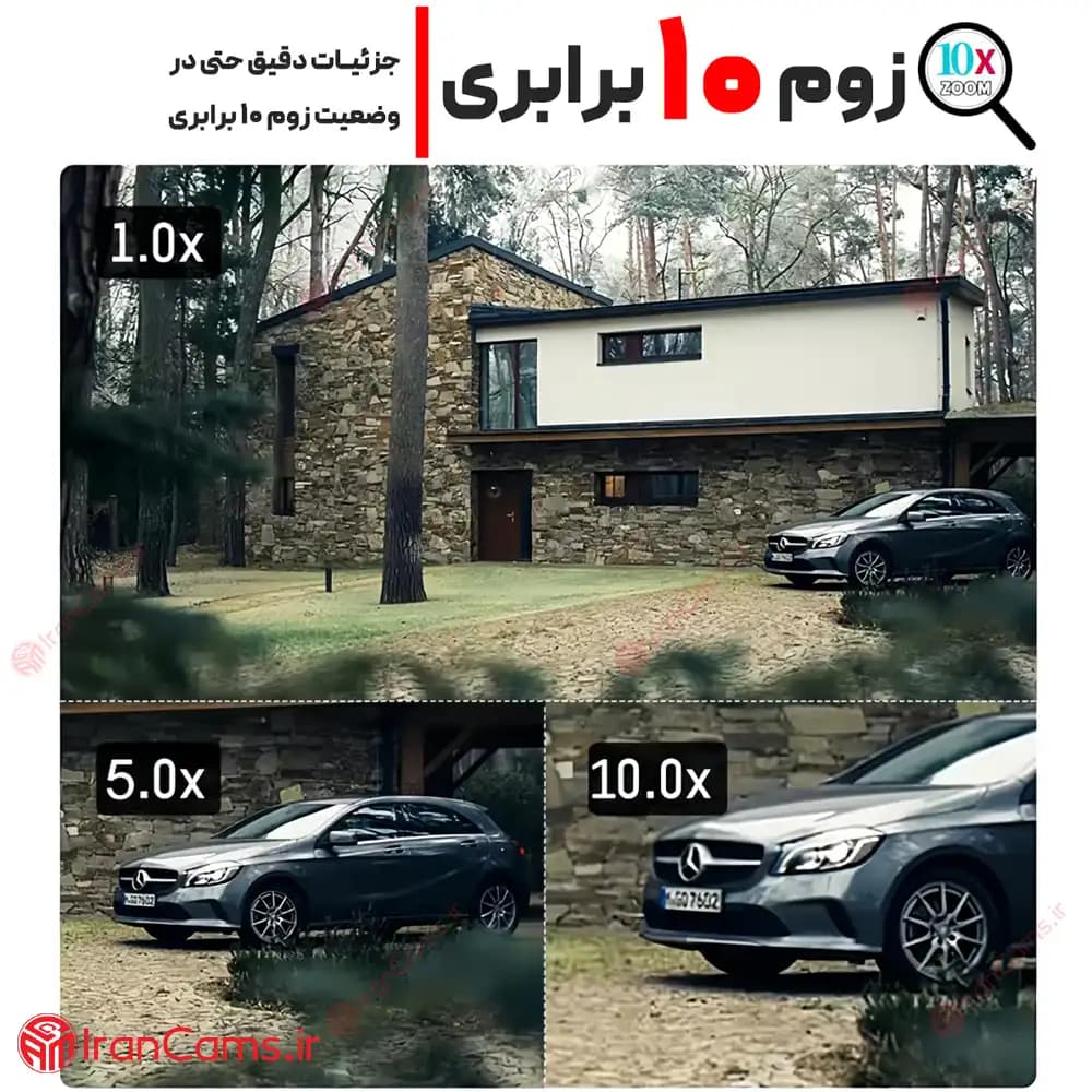 دوربین مینی اسپید دام بی سیم سیمکارتی دو لنز V380 مدل SC23-G-DL — تصویر ۶