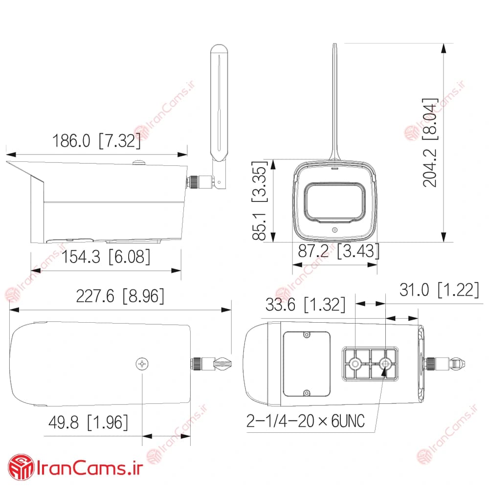 دوربین مداربسته سیم کارتی 2 مگاپیکسلی داهوا DH-IPC-HFW3241DF-AS-4G — تصویر ۶