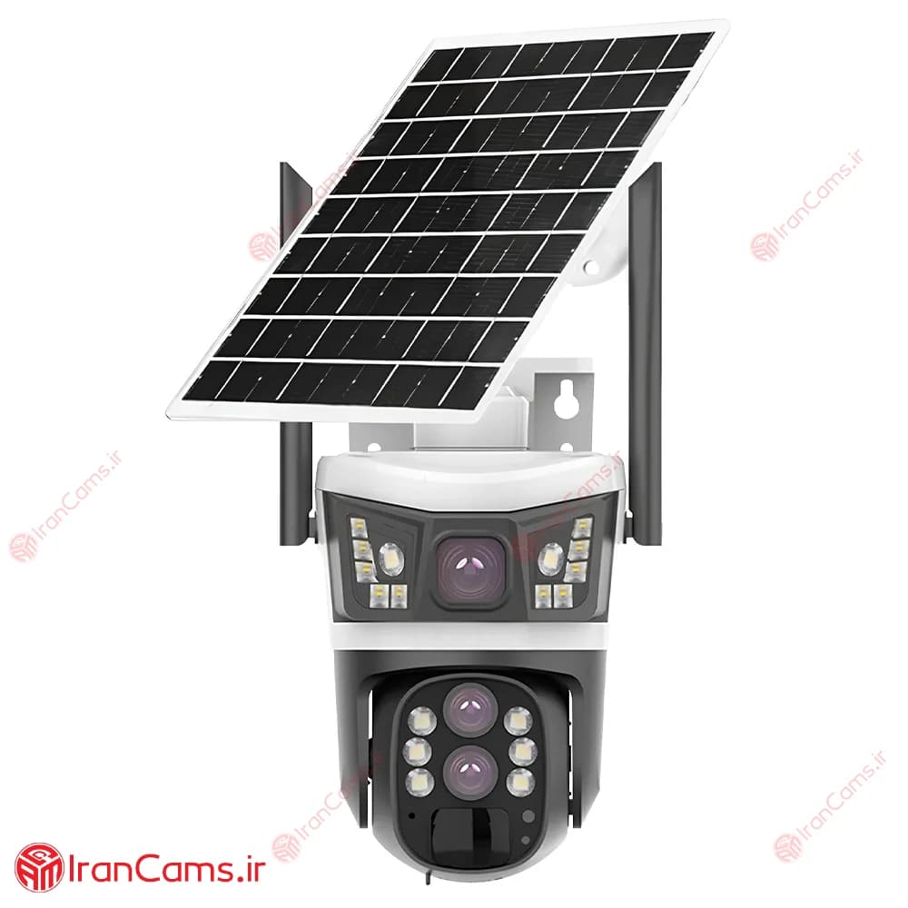 دوربین اسپید دام خورشیدی سیمکارتی سه لنز V380 مدل P10 — تصویر ۷