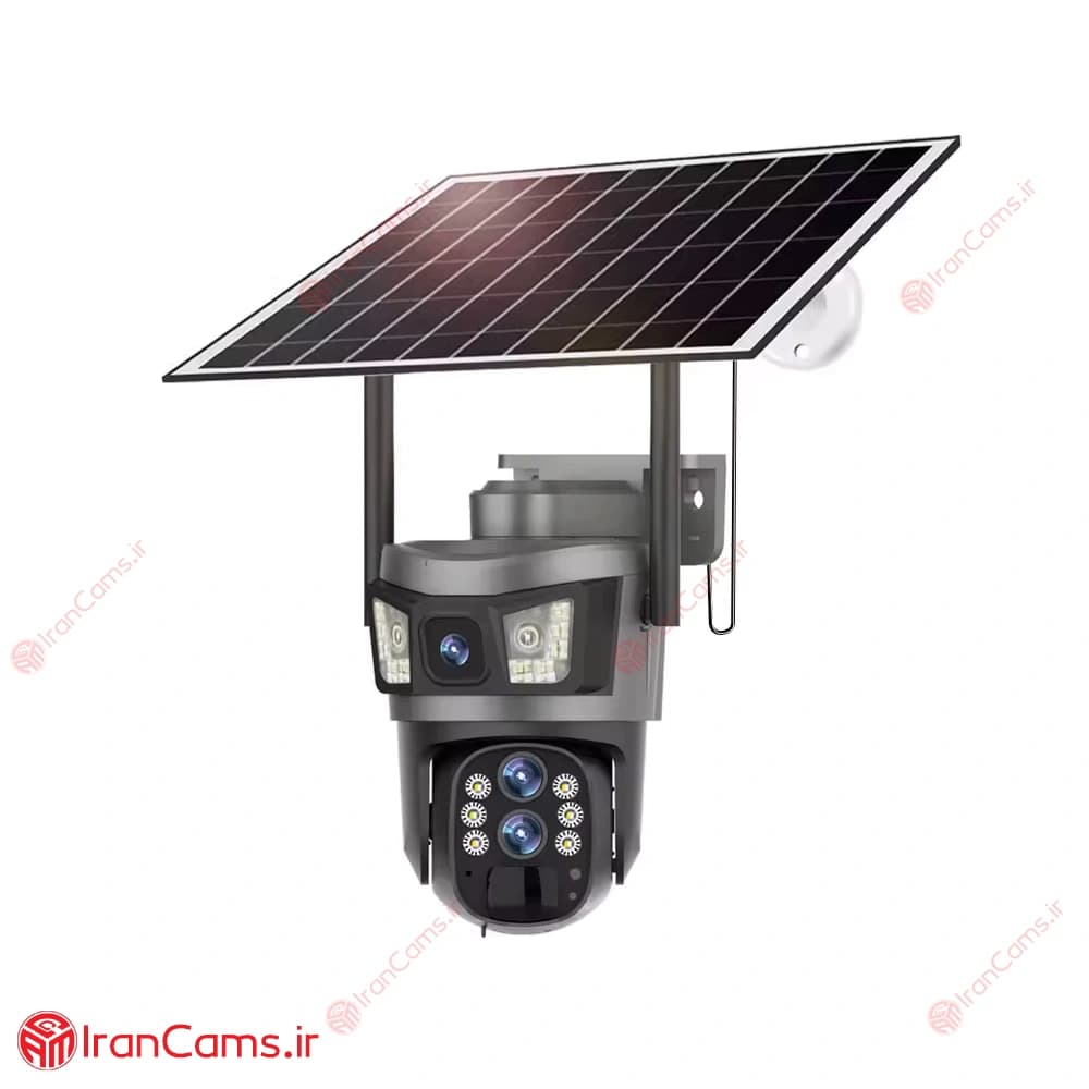 دوربین اسپید دام خورشیدی سیمکارتی سه لنز V380 مدل P10 — تصویر ۶