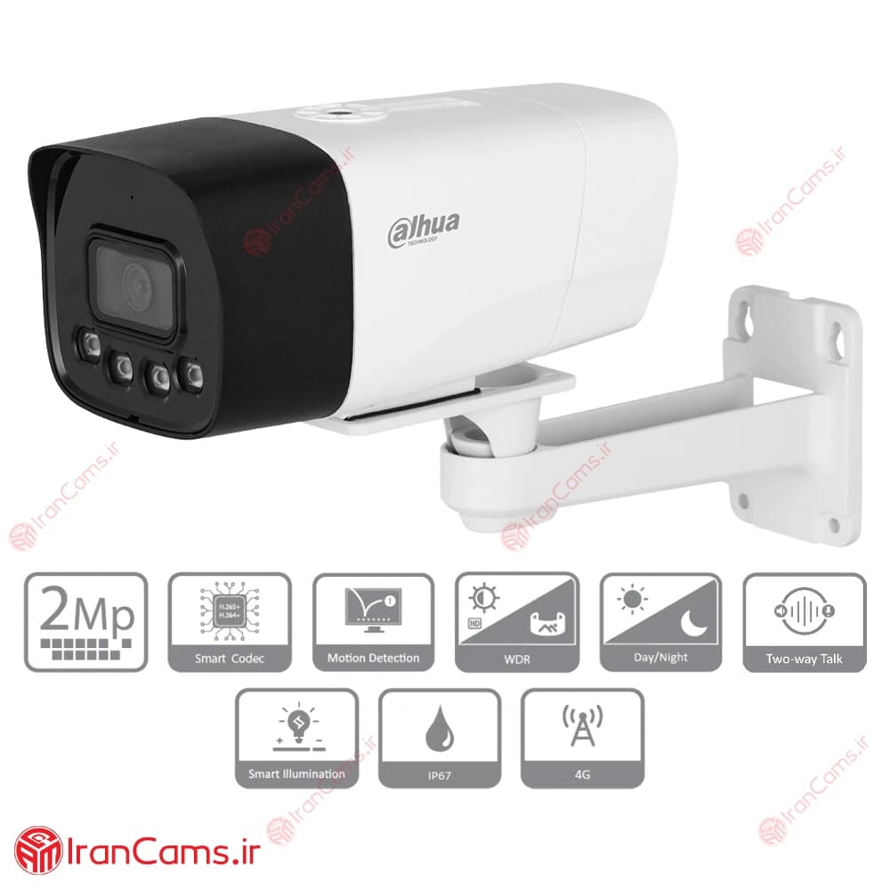 دوربین مداربسته سیم کارتی 2 مگاپیکسلی داهوا DH-IPC-HFW1239DTP-4G-IL — تصویر ۲