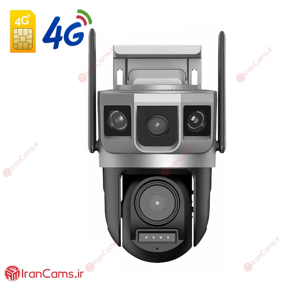 دوربین مینی اسپید دام بی سیم سیمکارتی دو لنز V380 مدل SC23-G