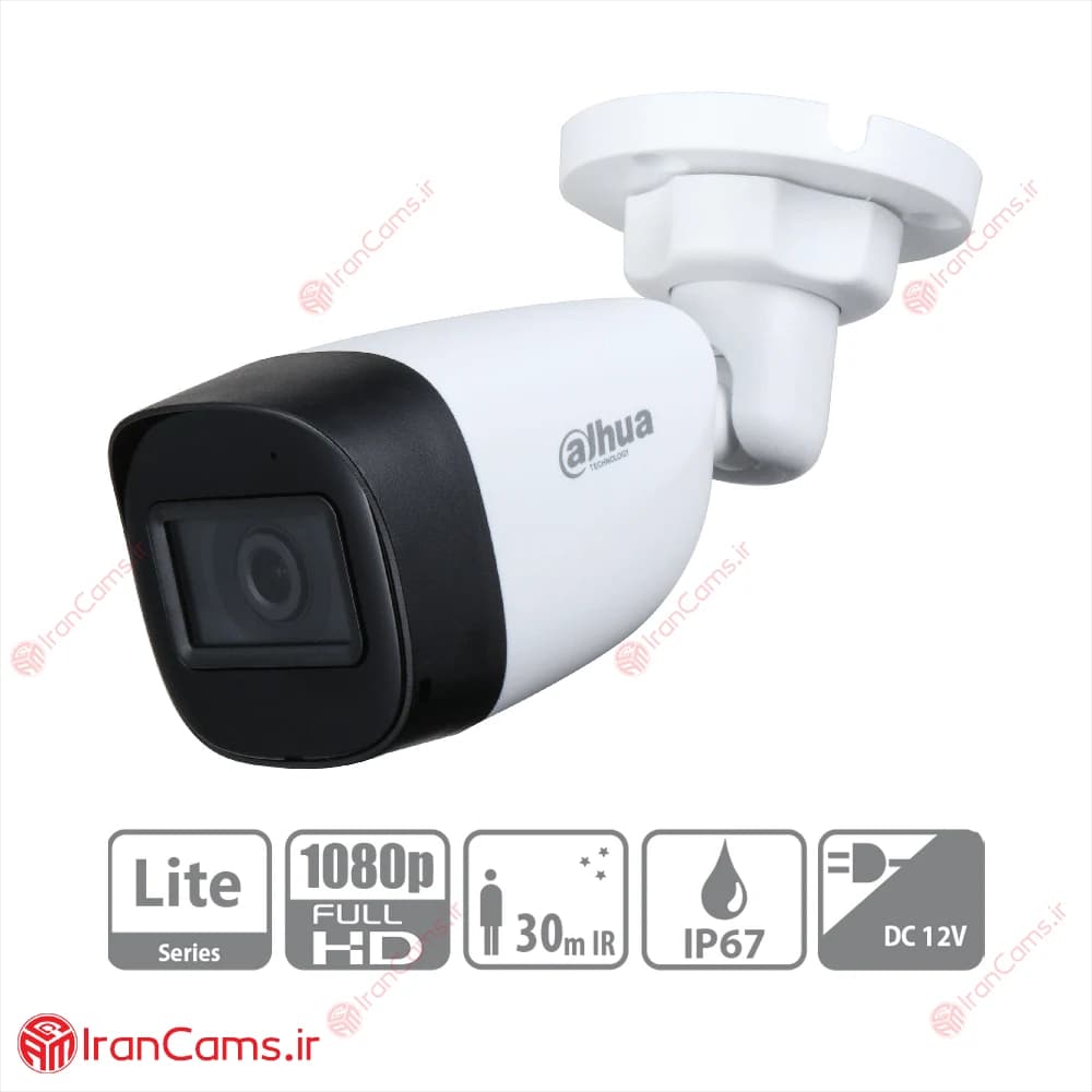 دوربین مداربسته بولت 2 مگاپیکسلی داهوا DH-HAC-HFW1200CP — تصویر ۲