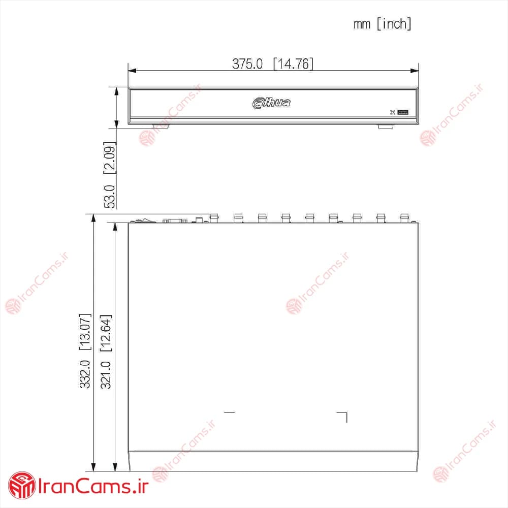 دستگاه دی وی آر 16 کانال داهوا DH-XVR7216AN-4K-I3 — تصویر ۶