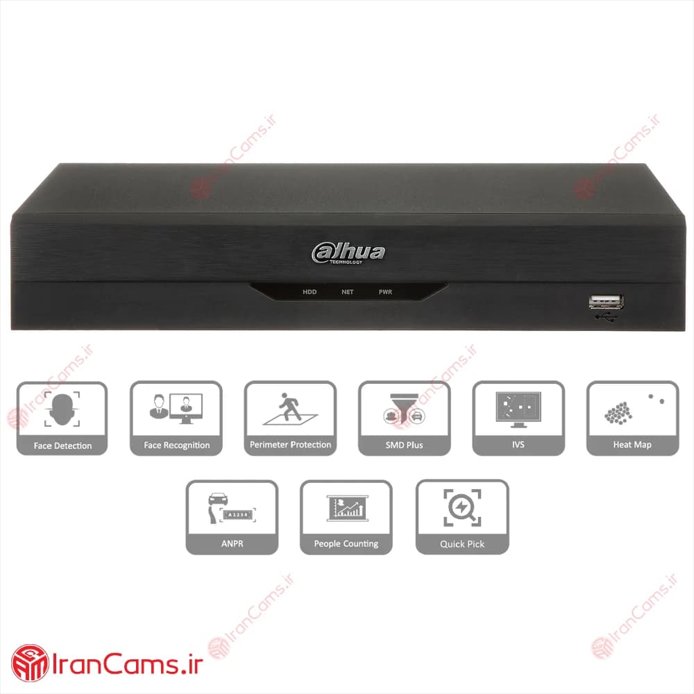 دستگاه ان وی آر تحت شبکه 8 کانال داهوا DHI-NVR4108HS-EI — تصویر ۲