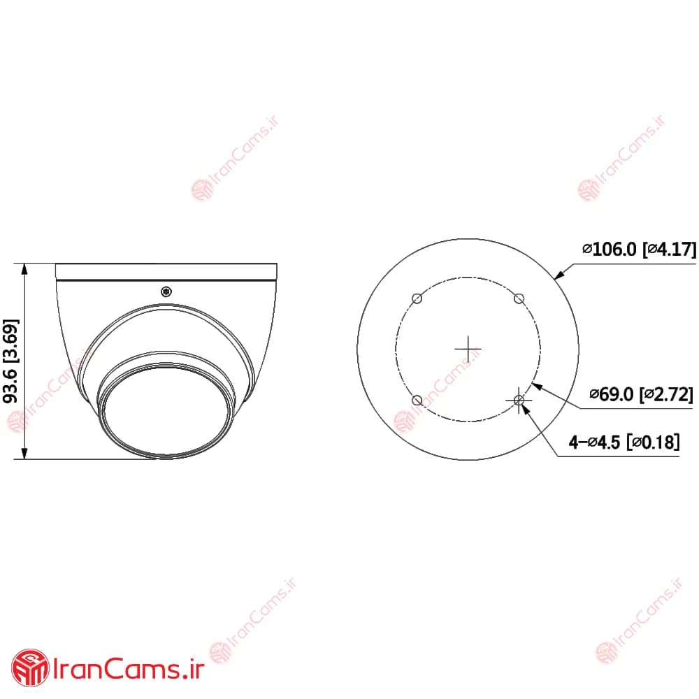 دوربین مداربسته دام 5 مگاپیکسلی داهوا DH-HAC-HDW1509TP-IL-A — تصویر ۸