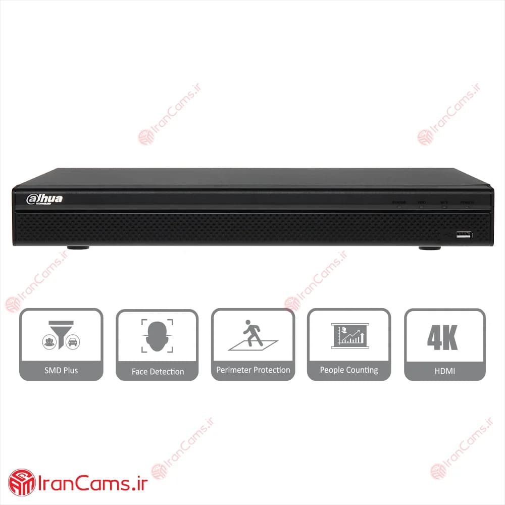 دستگاه ان وی آر تحت شبکه 8 کانال داهوا DHI-NVR4208-4KS2/L — تصویر ۲