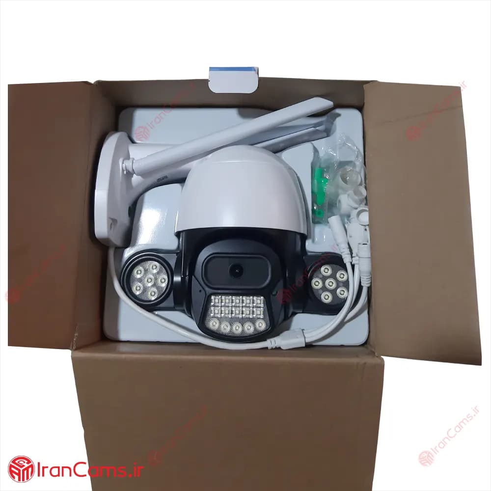 دوربین مینی اسپید دام بی سیم سیمکارتی دو گوش V380 مدل P35 — تصویر ۶