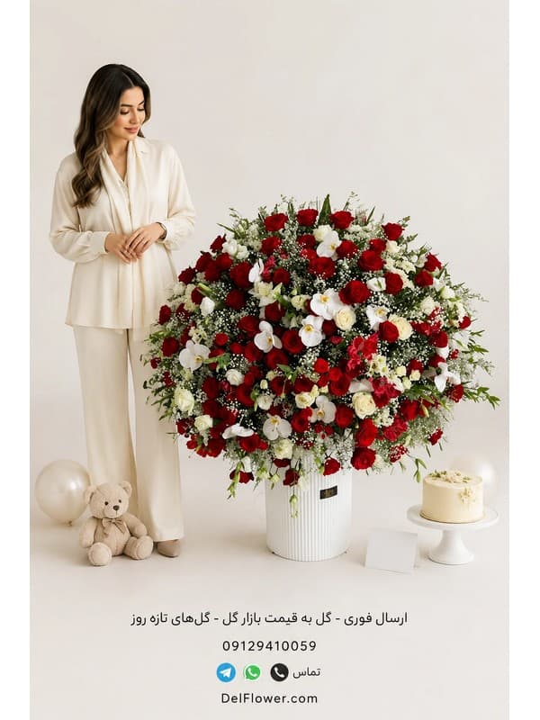 باکس گل شیک برای همکار | مدل آواان در تهران