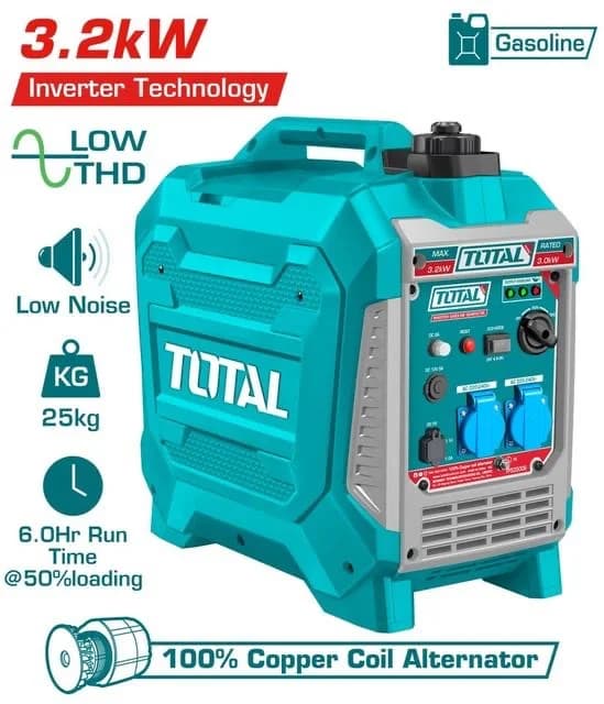 موتور برق سوپر سایلنت 3200 وات توتال اصلی TP535006
