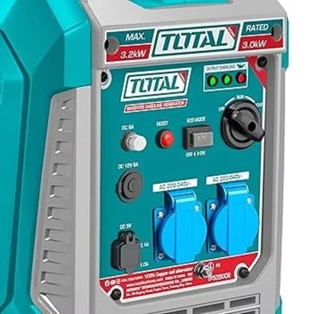 موتور برق سوپر سایلنت 3200 وات توتال اصلی TP535006 — تصویر ۳