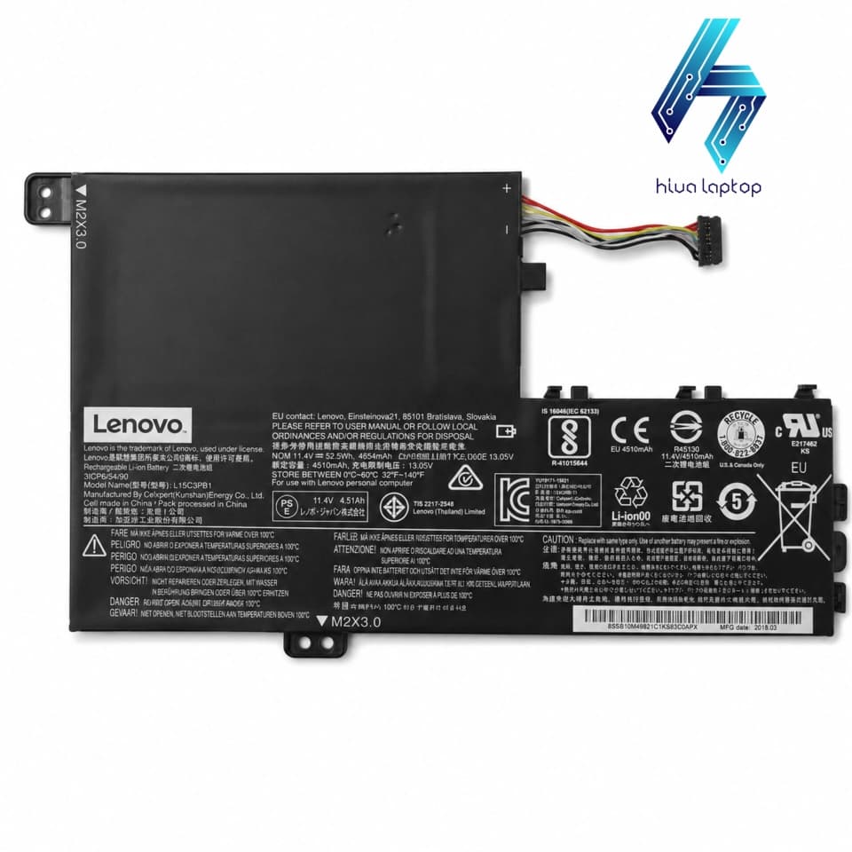 باتری Lenovo Ideapad 330s L15C3PB1 ولتاژ 11.4V ظرفیت 4510mAh