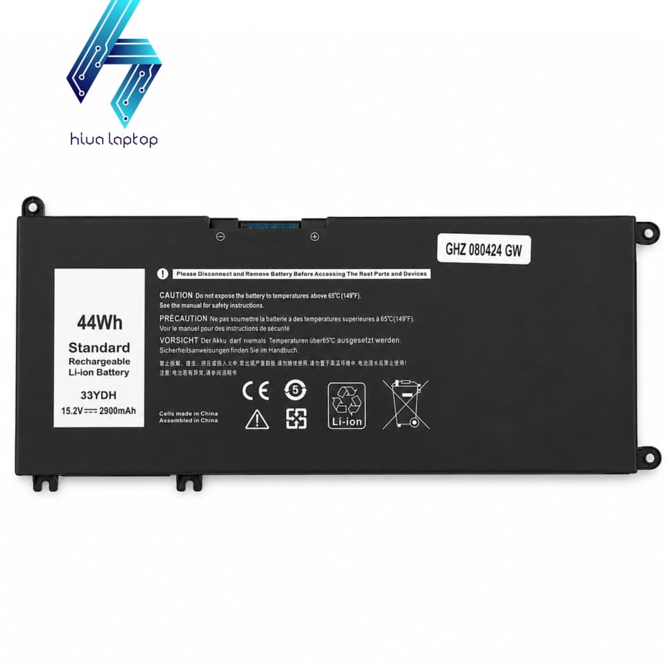 باتری دل مدل 33YDH ولتاژ 15.2V ظرفیت 2900mAh توان 44Wh