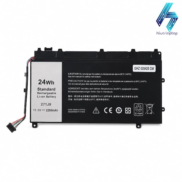 باتری لپ تاپ دل مدل 271J9 ظرفیت 24Wh ولتاژ 11.1V