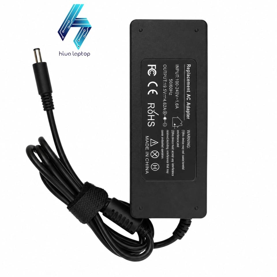 شارژر لپ‌تاپ دل 90 وات 19.5V 4.62A فیش 4.5×3.0