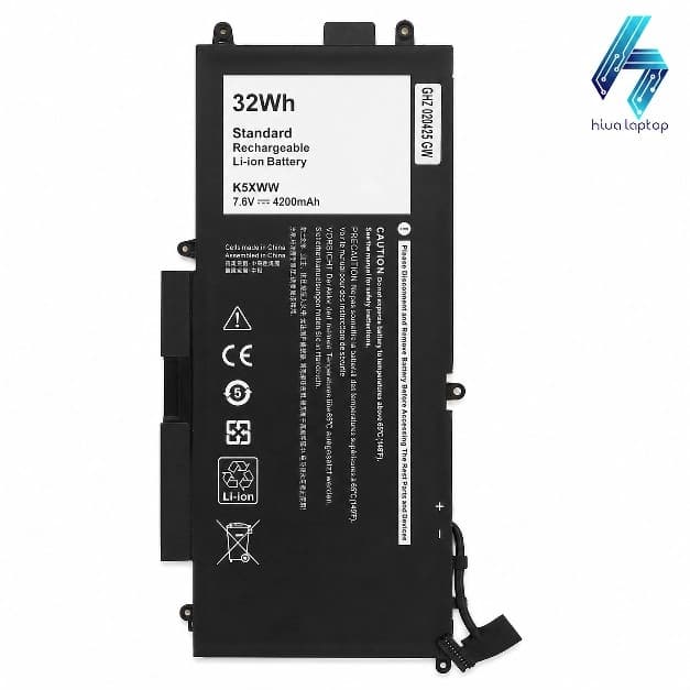 باتری لپ تاپ دل مدل K5XWW ظرفیت 32Wh ولتاژ 7.6V