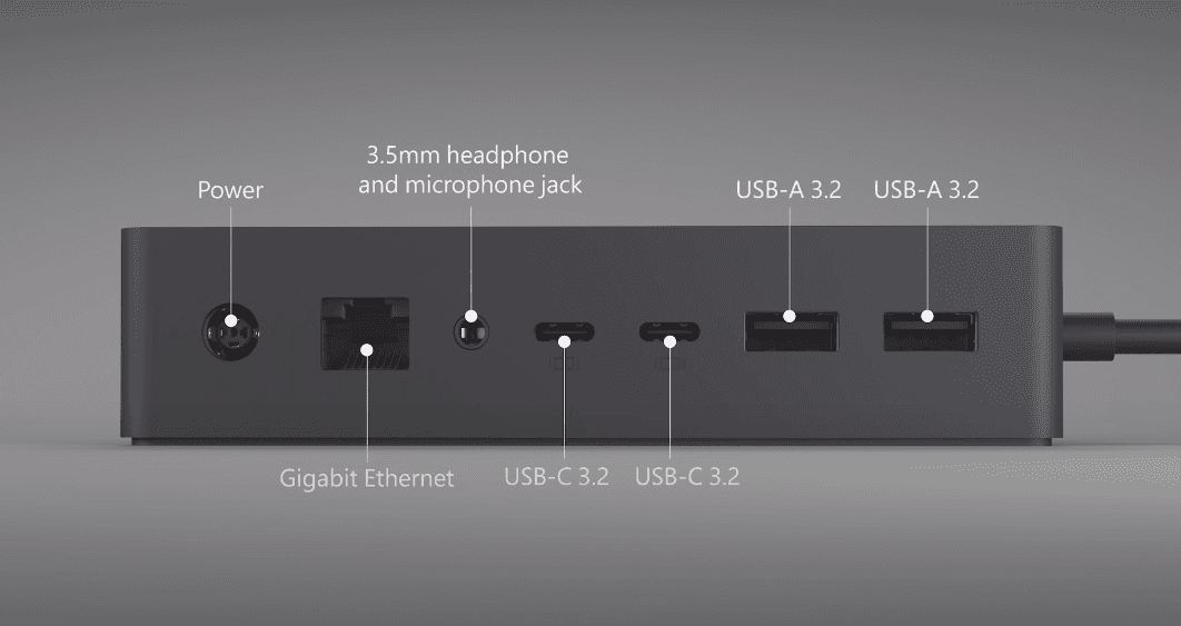 داک سرفیس 2 (Microsoft Surface Dock 2) اورجینال ( استوک ) — تصویر ۴