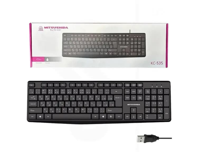 کیبورد گیمینگ سیم دار بک لایت RGB برند P-net مدل KB.1100 — تصویر ۲