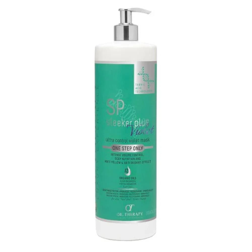 پروتئین و کراتین اس پی نقره ای (وایولت) ۱۰۰۰ میل – SP Sleeker Plus Violet Oil Therapy