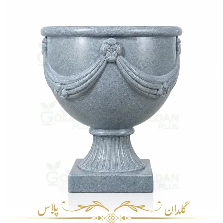 گلدان پلیمری پایه دار مدل شکوفه B721