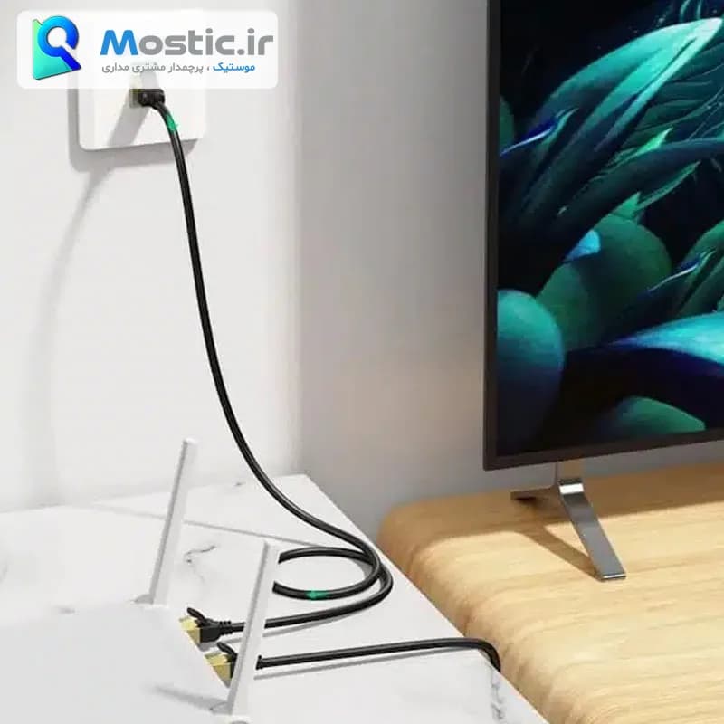 کابل شبکه CAT7 F/FTP یوگرین 10Gbps پهنای باند 600MHz مس خالص مدل NW107 طول 1 متر — تصویر ۶