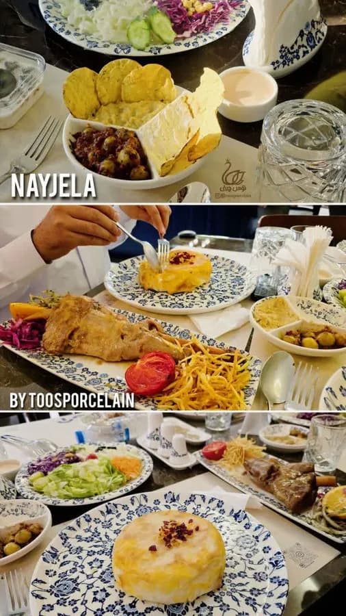 چینی الیزابت طرح نایجلا 6 نفره 25 پارچه توس چینی — تصویر ۲