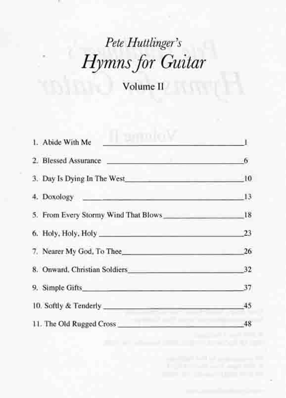 دانلود کتاب سرودها برای گیتار جلد ۲ | PDF + CD | Pete Huttlinger – Hymns For Guitar Vol 2 — تصویر ۲