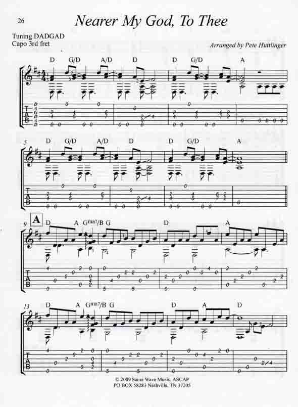 دانلود کتاب سرودها برای گیتار جلد ۲ | PDF + CD | Pete Huttlinger – Hymns For Guitar Vol 2 — تصویر ۶
