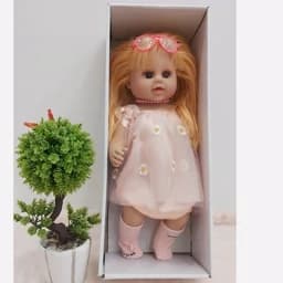 عروسک سیلیکونی 50 سانتی موزیکال مو کاشت — تصویر ۶