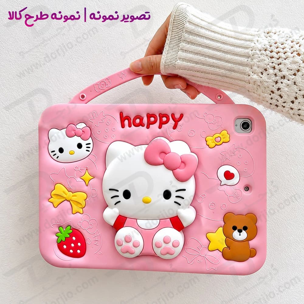 قاب سیلیکونی فانتزی تبلت iPad 11 2025 ( A16 ) | مدل هلوکیتی happy — تصویر ۸