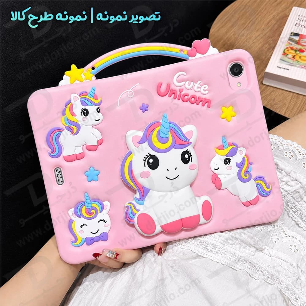 قاب سیلیکونی فانتزی تبلت Galaxy Tab A11 ( X130 ) | طرح یونیکورن Unicorn — تصویر ۴