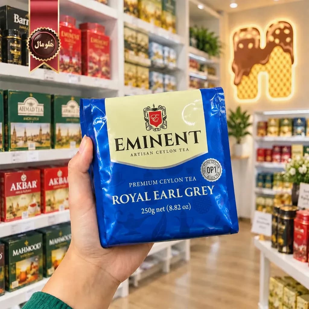 چای سیاه امیننت Eminent مدل رویال ارل گری Royal Earl Grey وزن 250 گرم (اورجینال) — تصویر ۳
