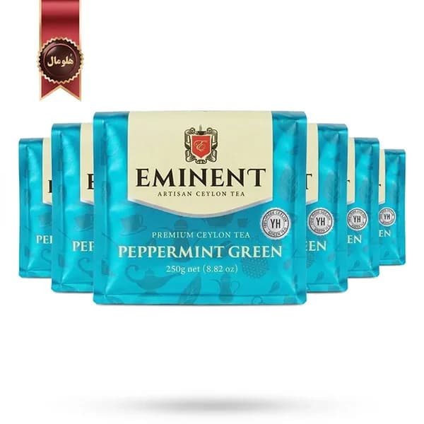 6 عدد چای سبز امیننت Eminent مدل نعنا فلفلی PEPPERMINT وزن 250 گرم (اورجینال)