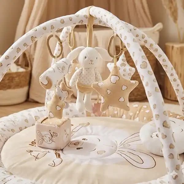 تشک بازی موزیکال نوزاد طرح خرگوش برند بیبی فان baby fun کد 1015 — تصویر ۲