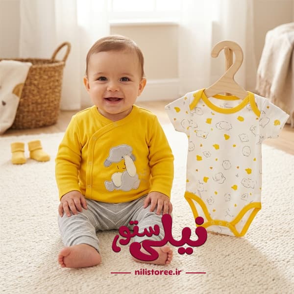 3 تیکه نوزادی طرح گوسفند برند دانالو