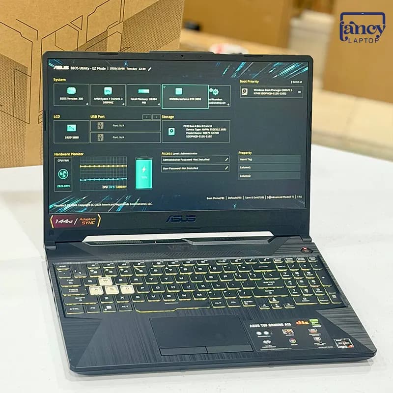 لپ تاپ اپن باکس 15.6 اینچی ایسوس TUF Gaming A15 FA506NCR Ryzen 7 7445HS 16GB DDR5 512GB SSD RTX 3050 4GB FHD IPS 144Hz — تصویر ۲