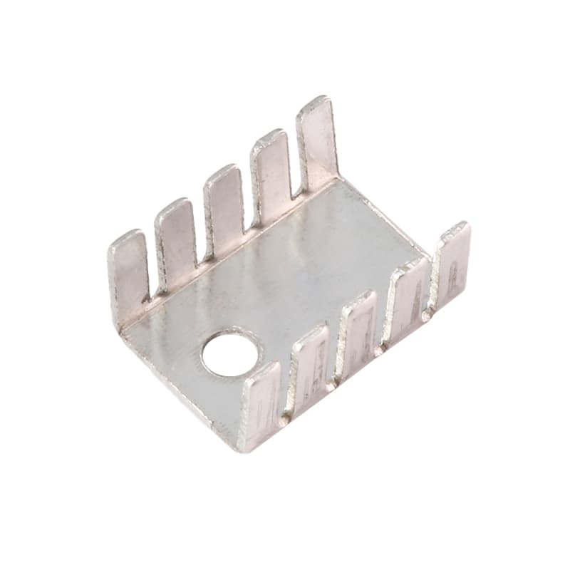 هیت سینک آلومینیومی بی رنگ TO-220 سایز 15x10x20