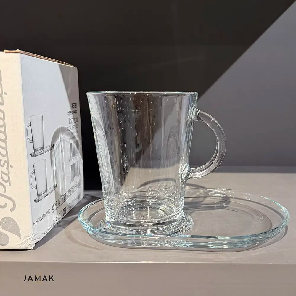 فنجان و نعلبکی پاشاباغچه مدل تربیکا کد 95781 بسته دو عددی — تصویر ۲