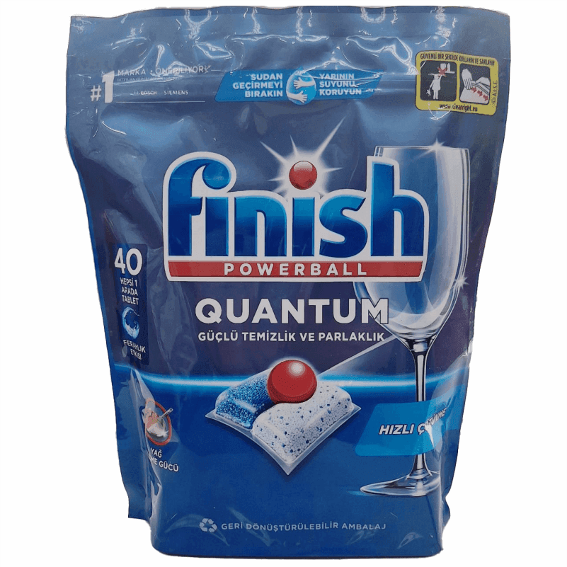 بهترین قرص ماشین ظرفشویی فینیش Finish Quantum بسته 40 عددی