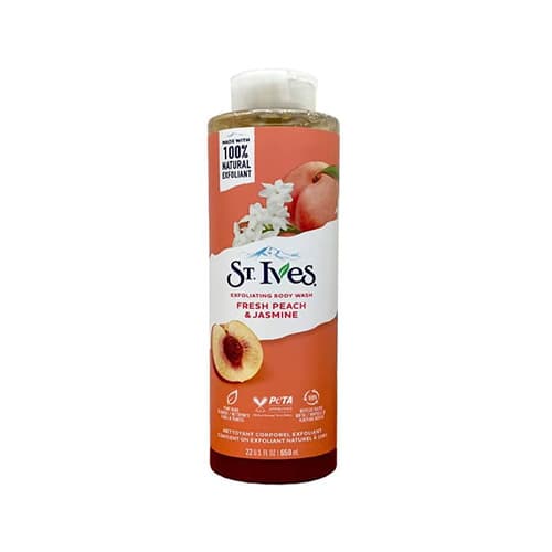 شامپو بدن لایهبردار سنت ایوز هلو و گل یاس 650 میل | St. Ives Fresh Peach & Jasmine