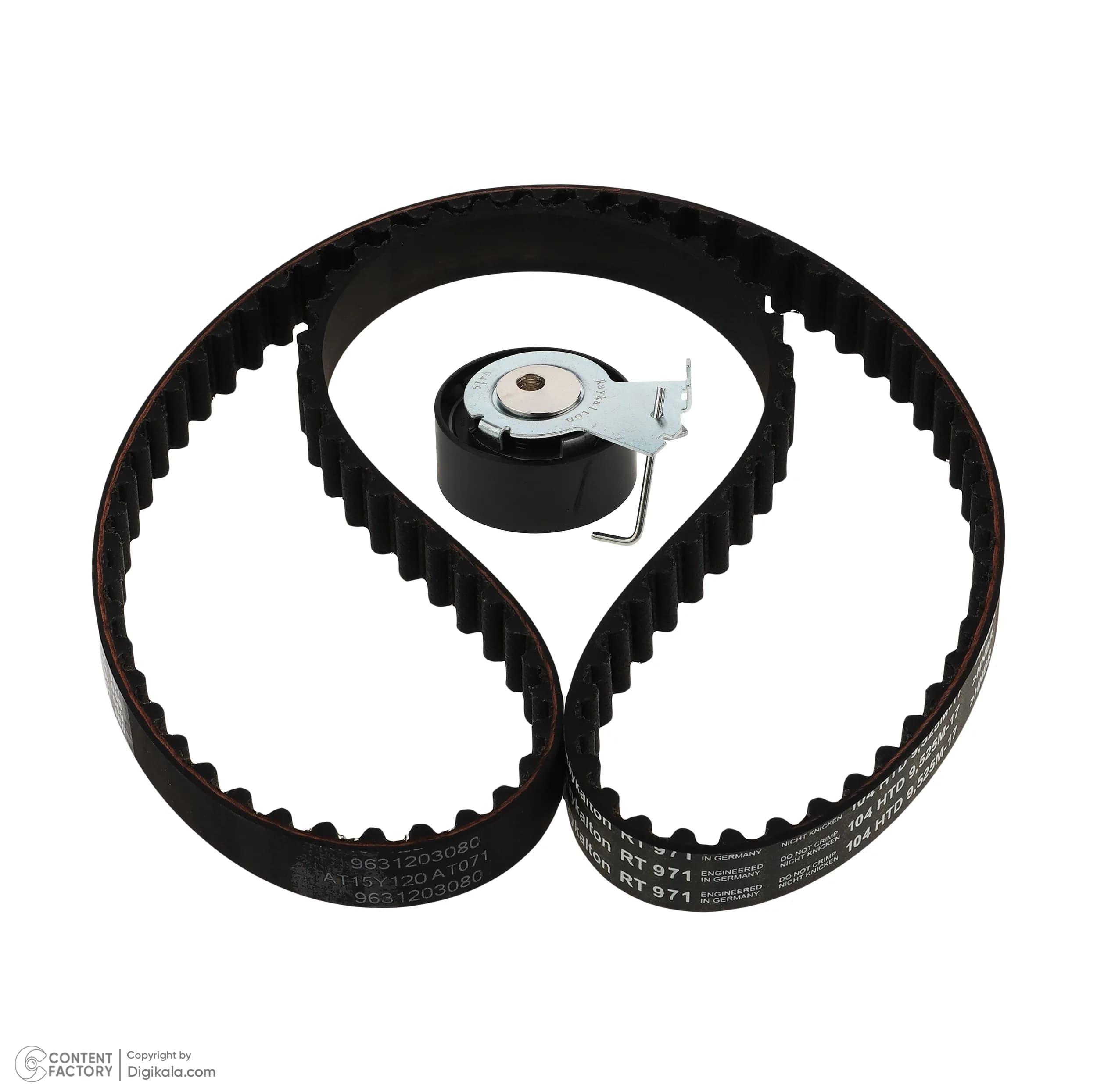 کیت تسمه تایم رایکا آلتون کد RT971-104Z مدل 104 دندانه HNBR مناسب برای پژو 206 تیپ 2 و 3 ، پژو 206 صندوقدار TU3 — تصویر ۴